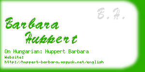 barbara huppert business card